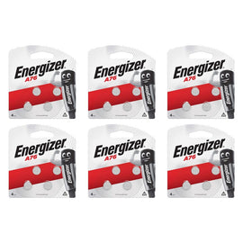 Energizer A76 Silver Oxide Button Battery 4 Pack Bundle of 6