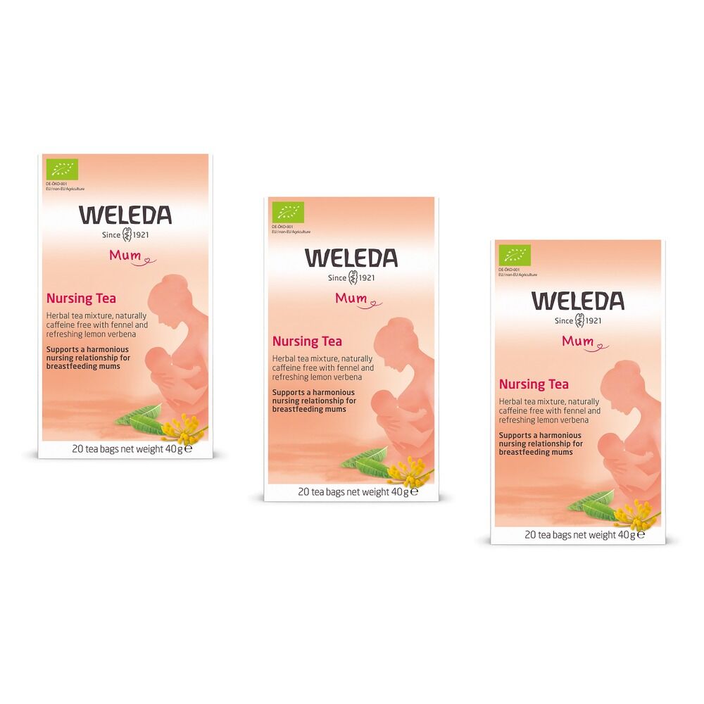 Weleda Nursing Tea Teabags 20 Pack Bundle of 3