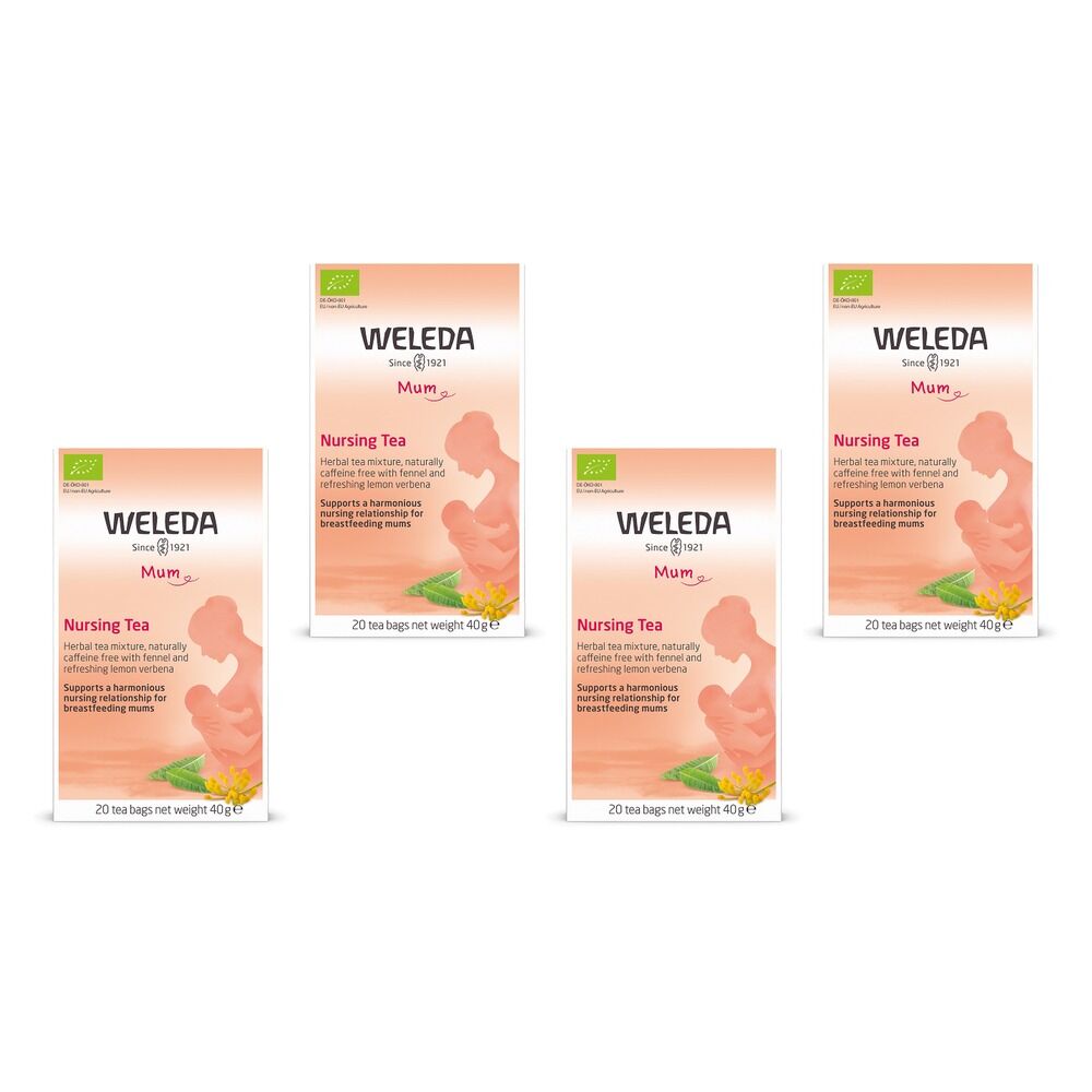 Weleda Nursing Tea Teabags 20 Pack Bundle of 4