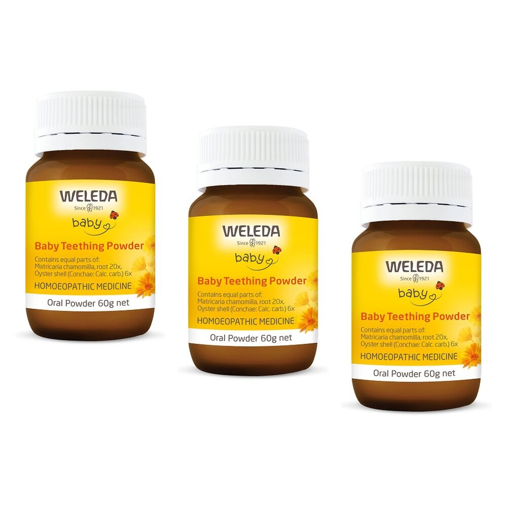 Weleda Baby Teething Powder 60g Pack of 3