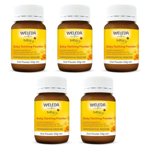 Weleda Baby Teething Powder 60g Pack of 5