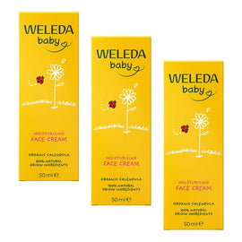Weleda Calendula Baby Face Cream 50mL Pack of 3
