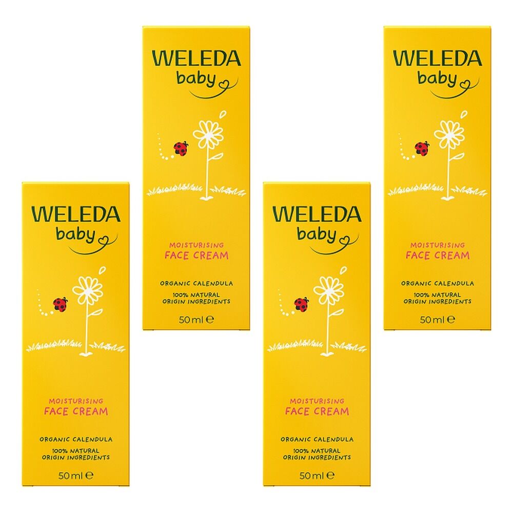 Weleda Calendula Baby Face Cream 50mL Pack of 4