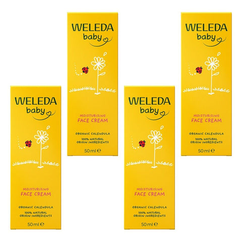Weleda Calendula Baby Face Cream 50mL Pack of 4