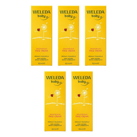 Weleda Calendula Baby Face Cream 50mL Pack of 5