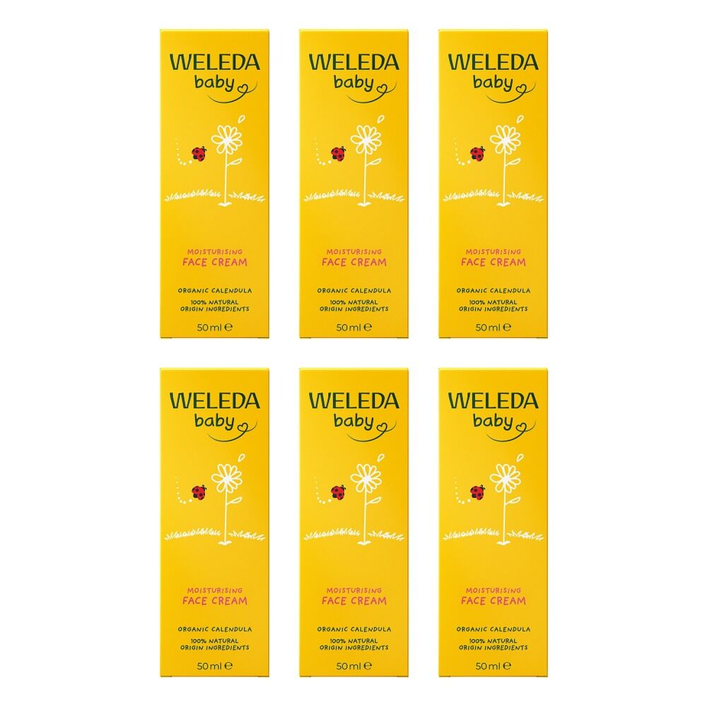 Weleda Calendula Baby Face Cream 50mL Pack of 6