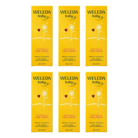 Weleda Calendula Baby Face Cream 50mL Pack of 6