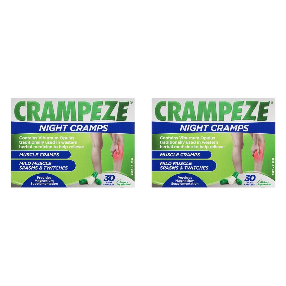 Crampeze Leg Cramps & Spasms 30 Capsules Pack of 2