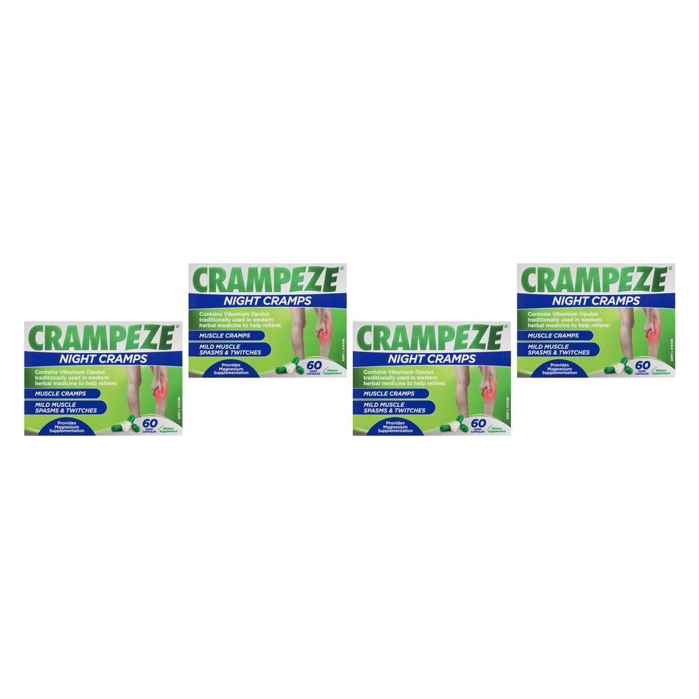 Crampeze Night Cramps 60 Capsules Pack of 4
