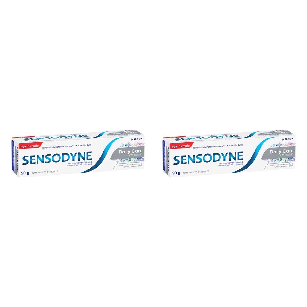 Sensodyne Daily Care Whitening Toothpaste 50g Pack of 2