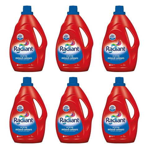 Radiant Fab Laundry Liquid Mixed Colour 2L x 4 Bundle of 6