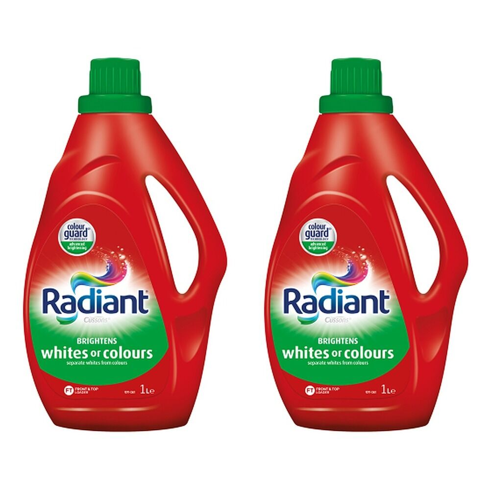 Radiant Fab Laundry Liquid Whites & Colours 2L x 4 Bundle of 2