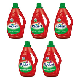 Radiant Fab Laundry Liquid Whites & Colours 2L x 4 Bundle of 5