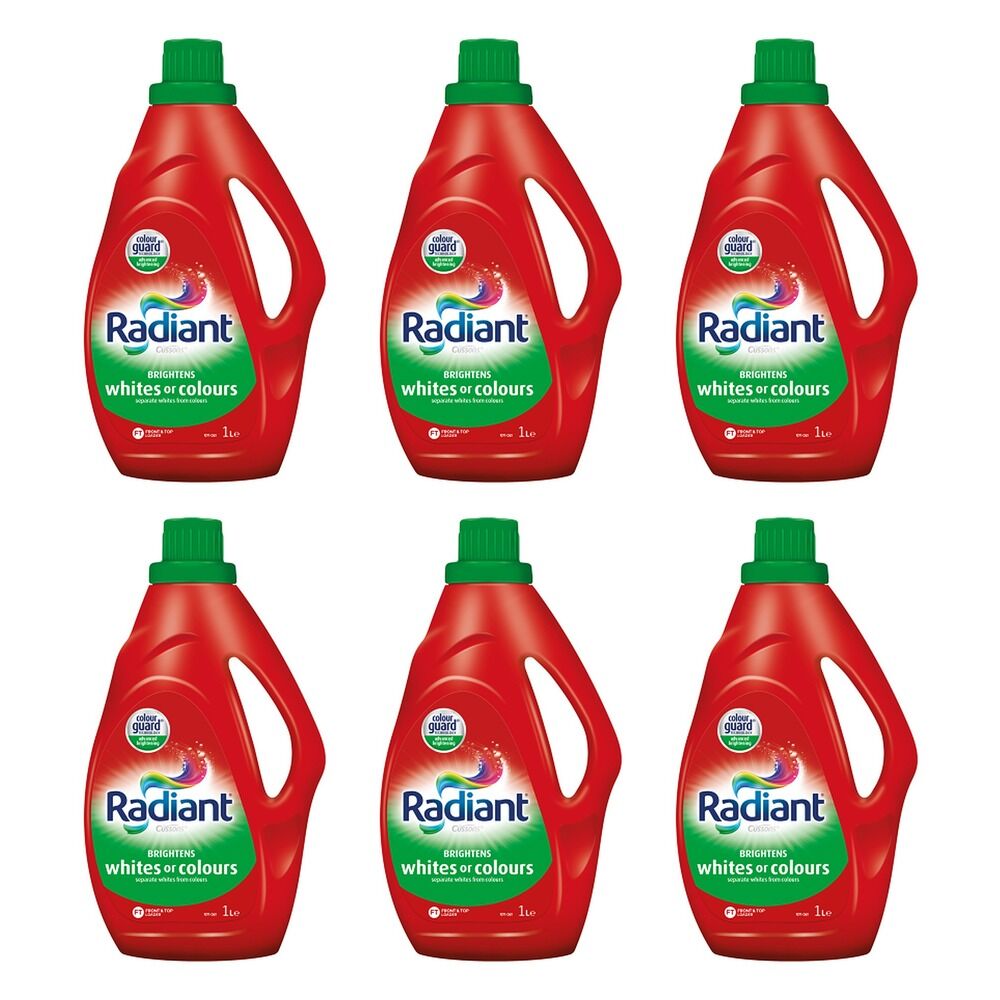 Radiant Fab Laundry Liquid Whites & Colours 2L x 4 Bundle of 6
