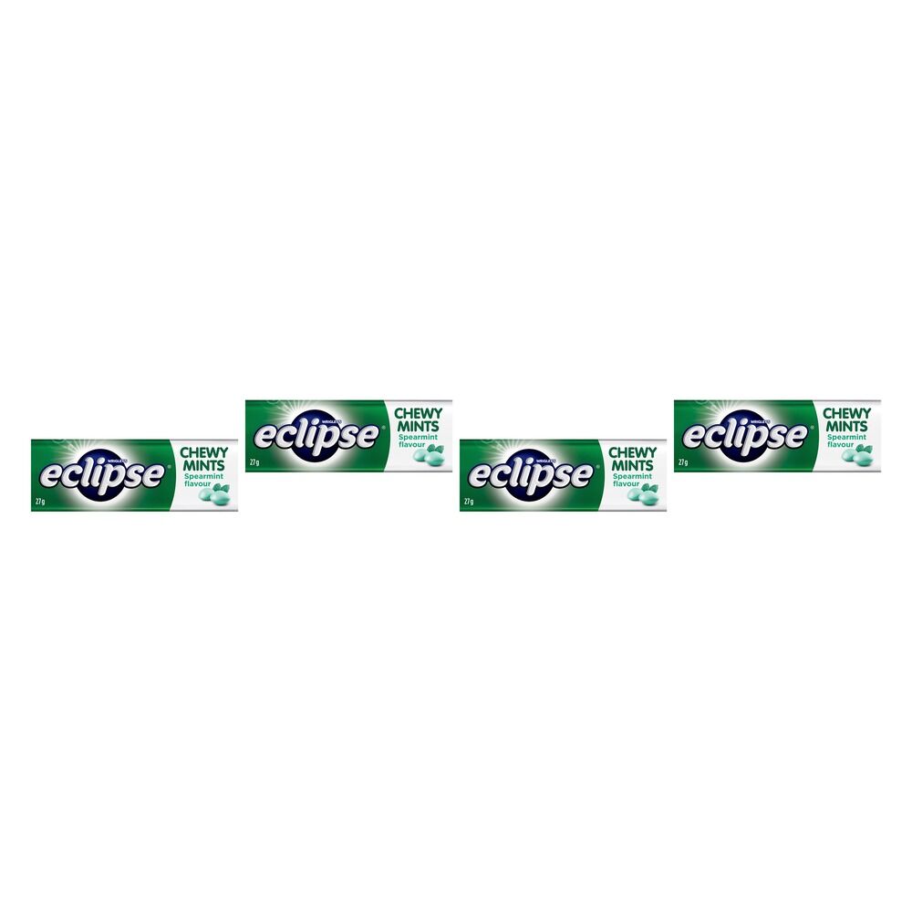 Eclipse Spearmint Chewy Mints 27g x 20 Bundle of 4