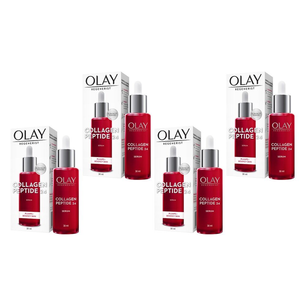 Olay Regenerist Collagen Peptide 24 Face Serum 30mL Pack of 4