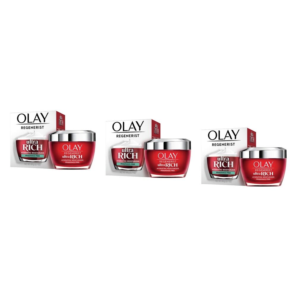Olay Regenerist Ultra Rich Hydrating Moisturiser 48g Pack of 3