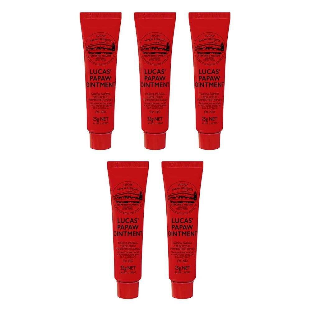 Lucas' Papaw Ointment Tube 25g x 6 Bundle of 5
