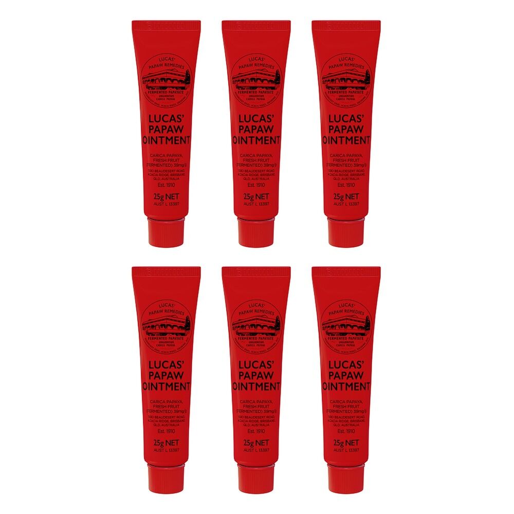 Lucas' Papaw Ointment Tube 25g x 6 Bundle of 6