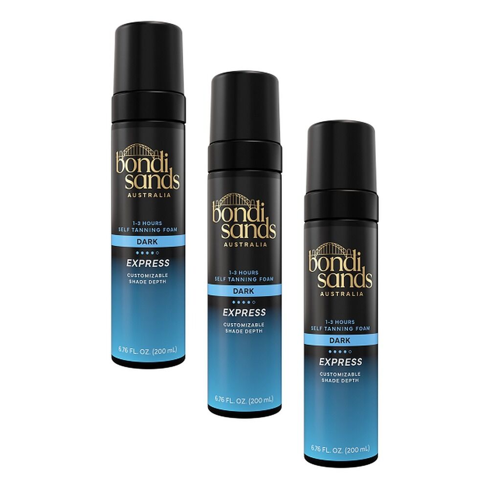 Bondi Sands Express Self Tanning Foam Dark 200mL Pack of 3