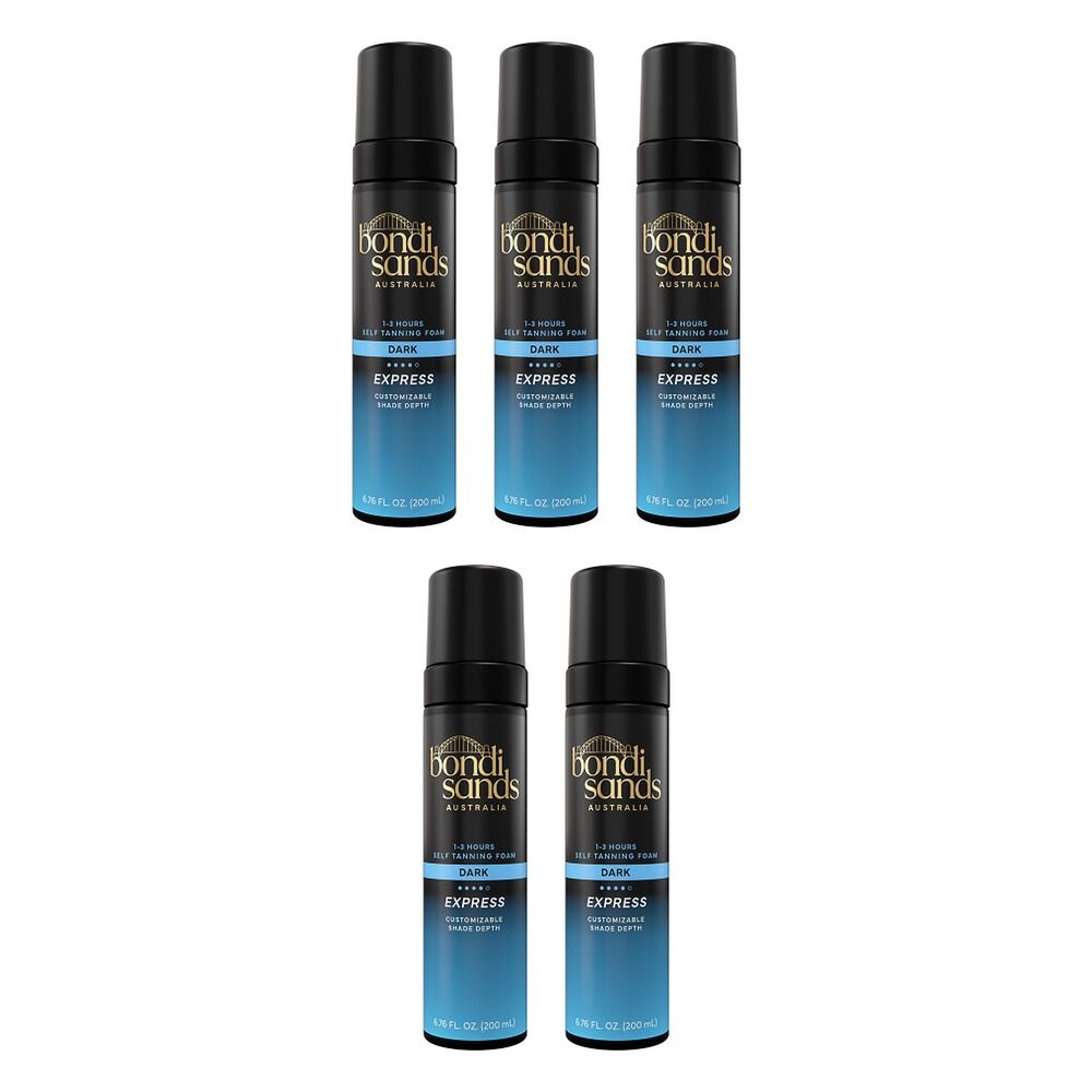 Bondi Sands Express Self Tanning Foam Dark 200mL Pack of 5