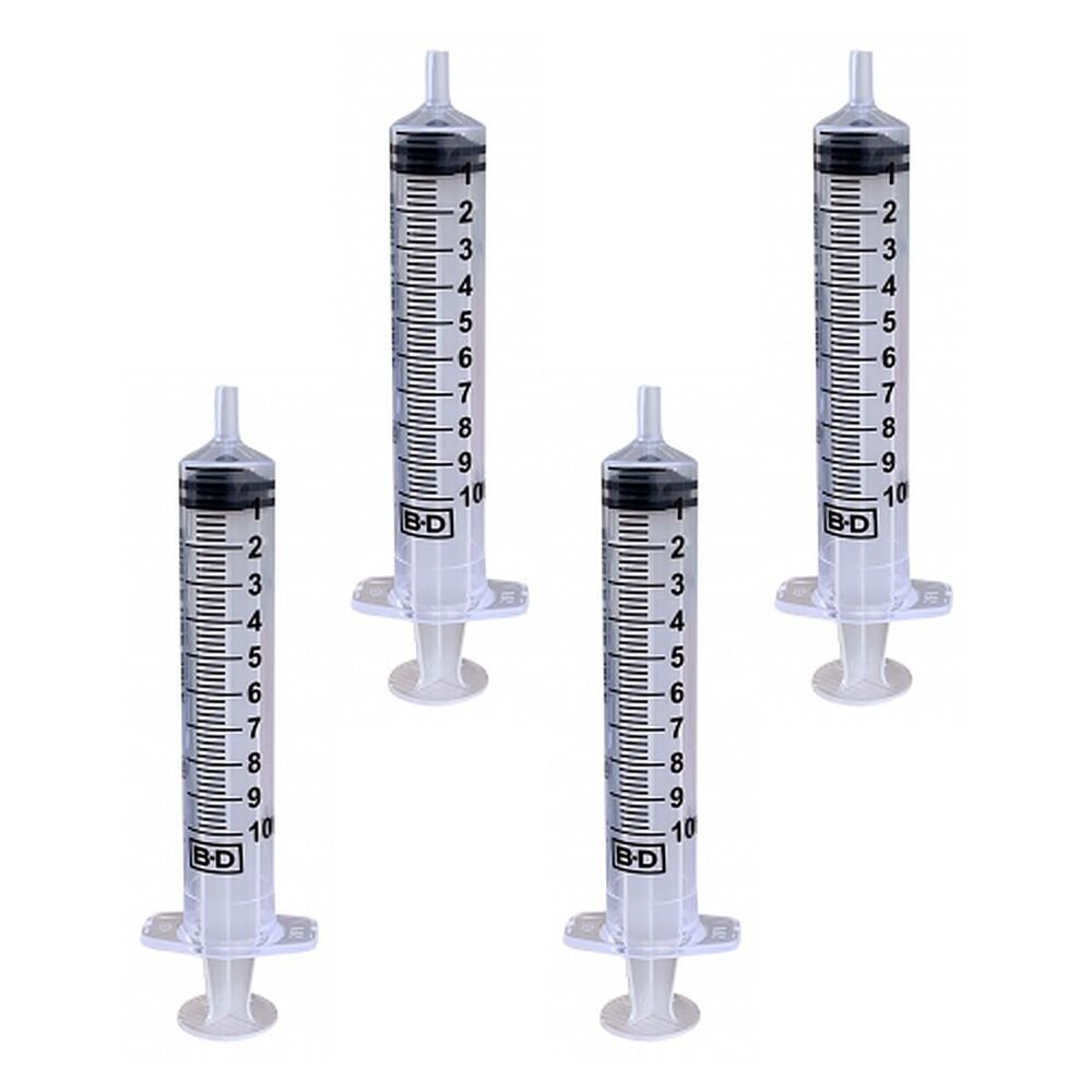 Stitch 10mL Luer Slip BD Syringe 100 Pack Bundle of 4