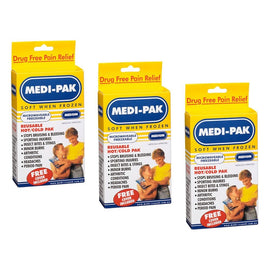 Medi-Ice Pak Hot & Cold Gel Pack Medium 420g Bundle of 3