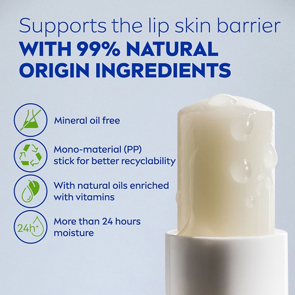 NIVEA 24h Melt-In Moisture Lip Balm Original 4.8g