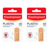 Elastoplast Plastic Plasters 40 Pack Bundle of 2