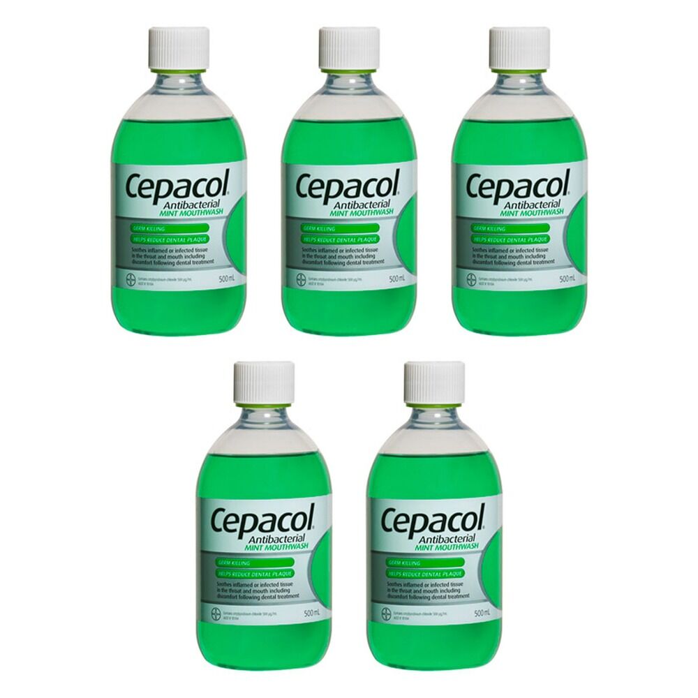 Cepacol Mint Solution 500mL Pack of 5
