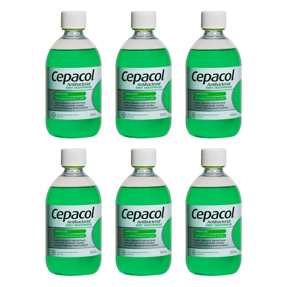 Cepacol Mint Solution 500mL Pack of 6