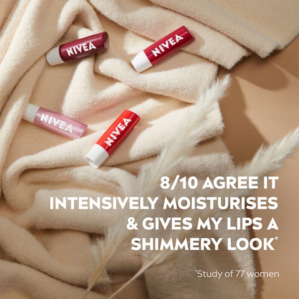 NIVEA 24H Melt-In Lip Care Pearly Shine Lip Balm 4.8g