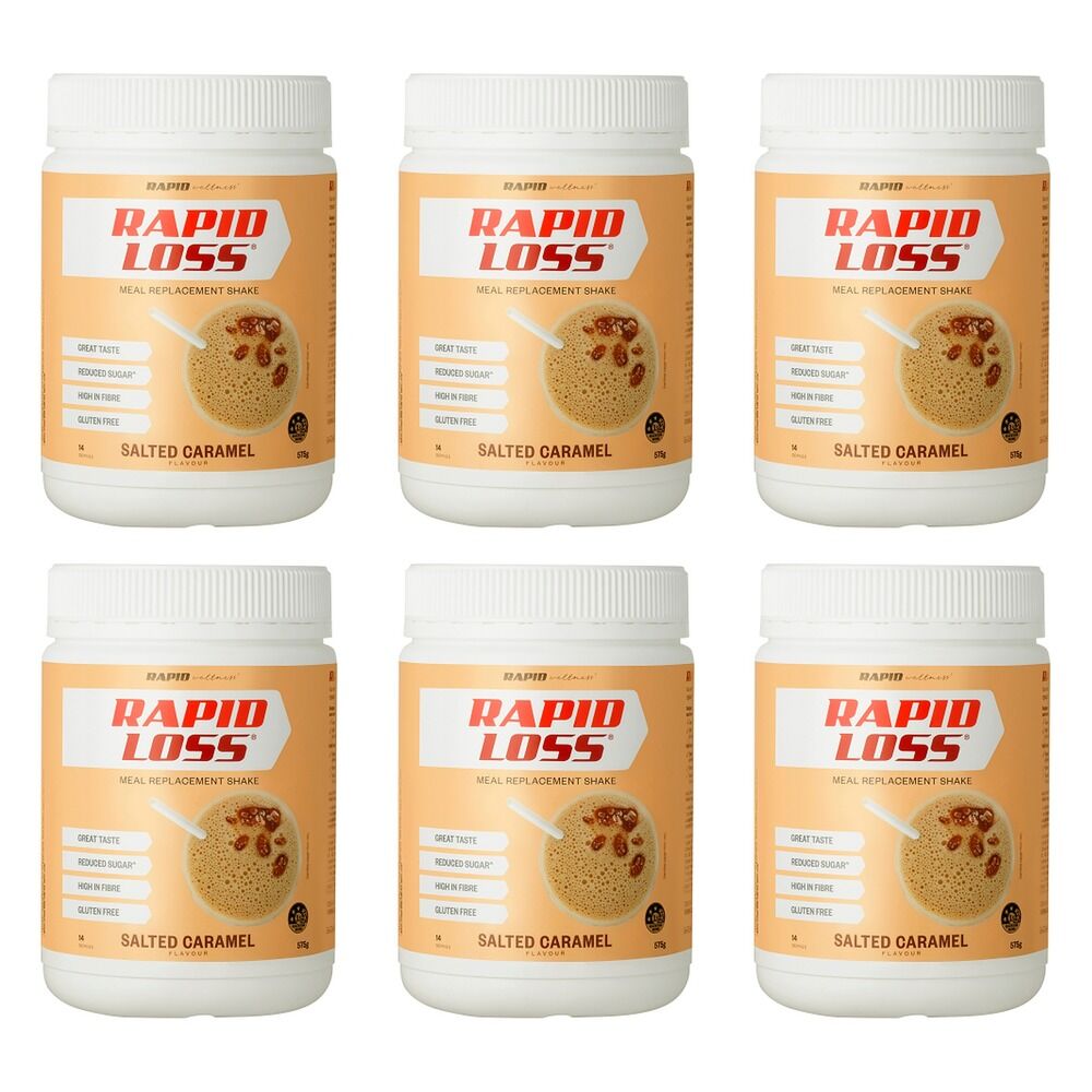 Rapid Loss Salted Caramel Shake 575g Pack of 6
