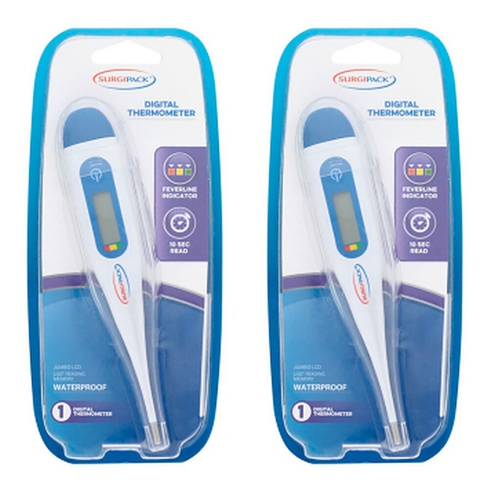 SurgiPack Digital Thermometer Standard Pack of 2