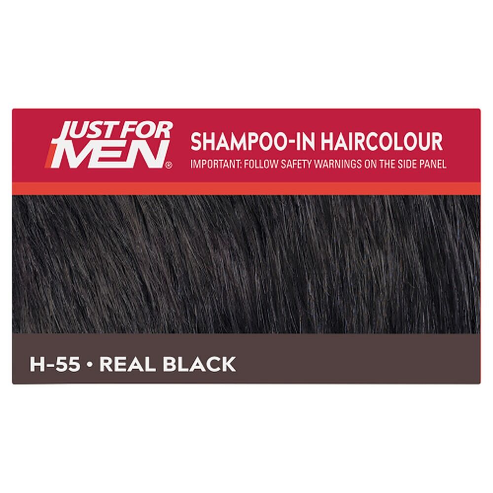 Just For Men Shampoo-In Haircolour Real Black 66mL