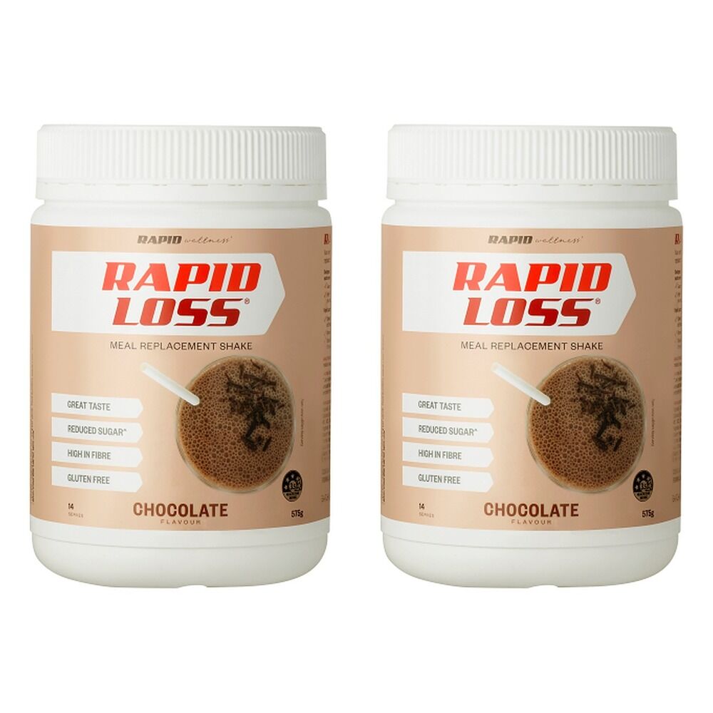 Rapid Loss Chocolate Meal Replacement Shake 575g Pack of 2