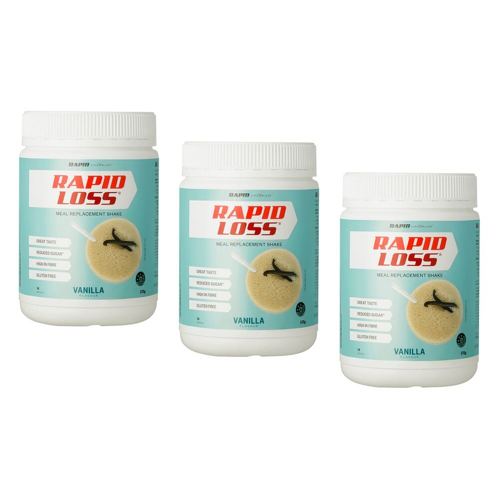 Rapid Loss Vanilla Shake 575g Pack of 3