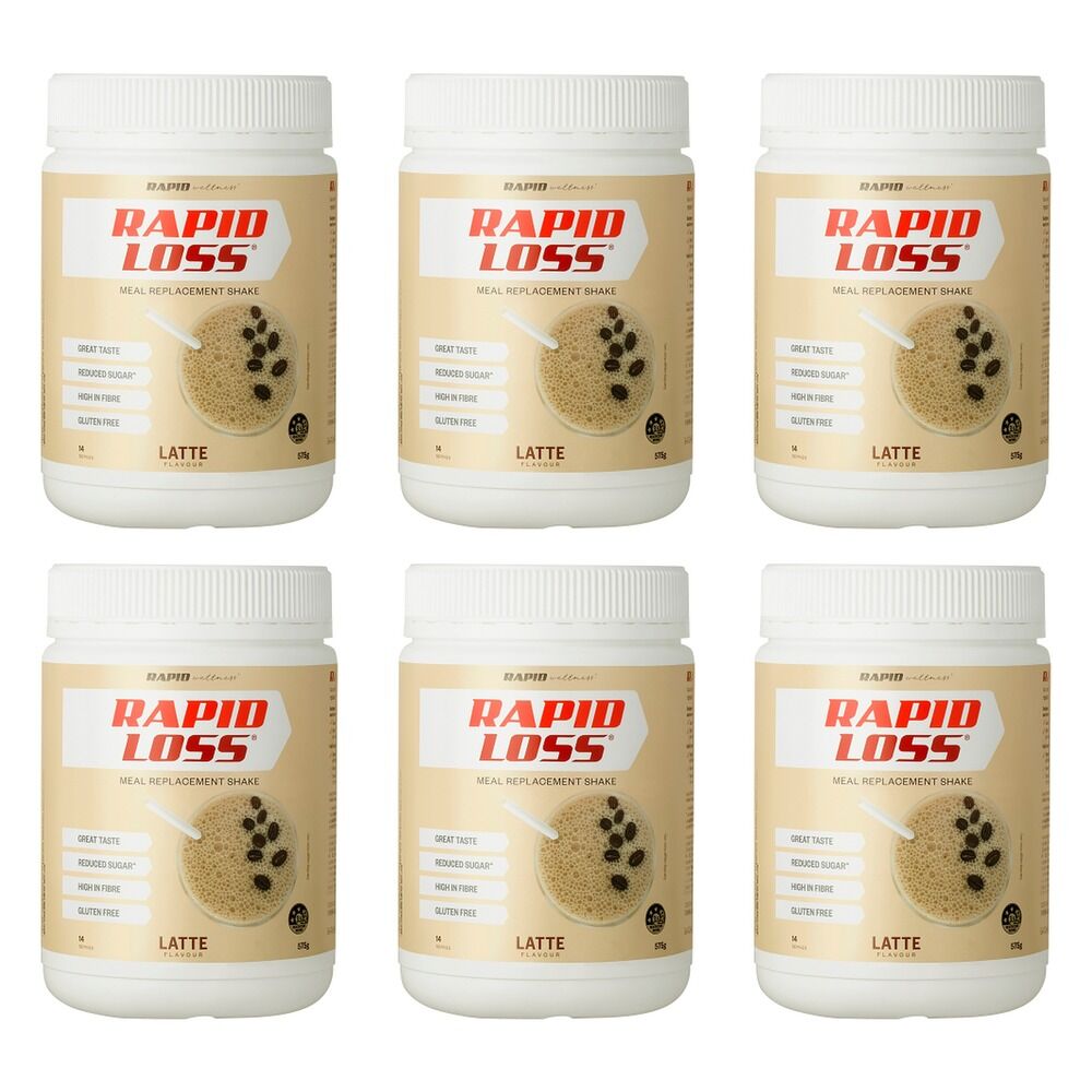 Rapid Loss Latte Shake 575g Pack of 6