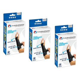 Thermoskin Tubular Compression Bandage Large Black Pack of 3