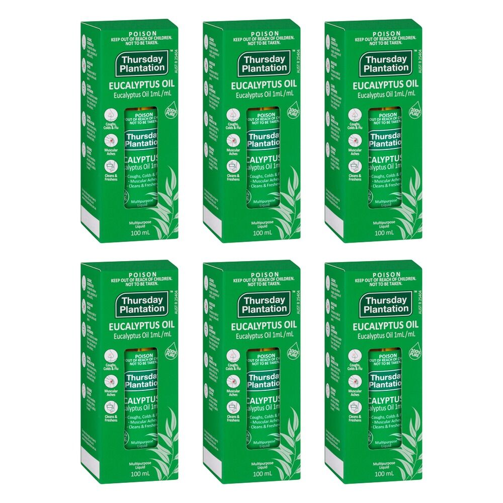 Thursday Plantation Eucalyptus Oil Pure 100mL Pack of 6