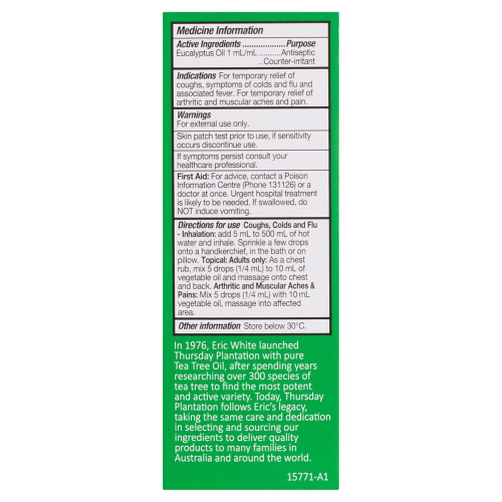 Thursday Plantation Eucalyptus Oil Pure 100mL