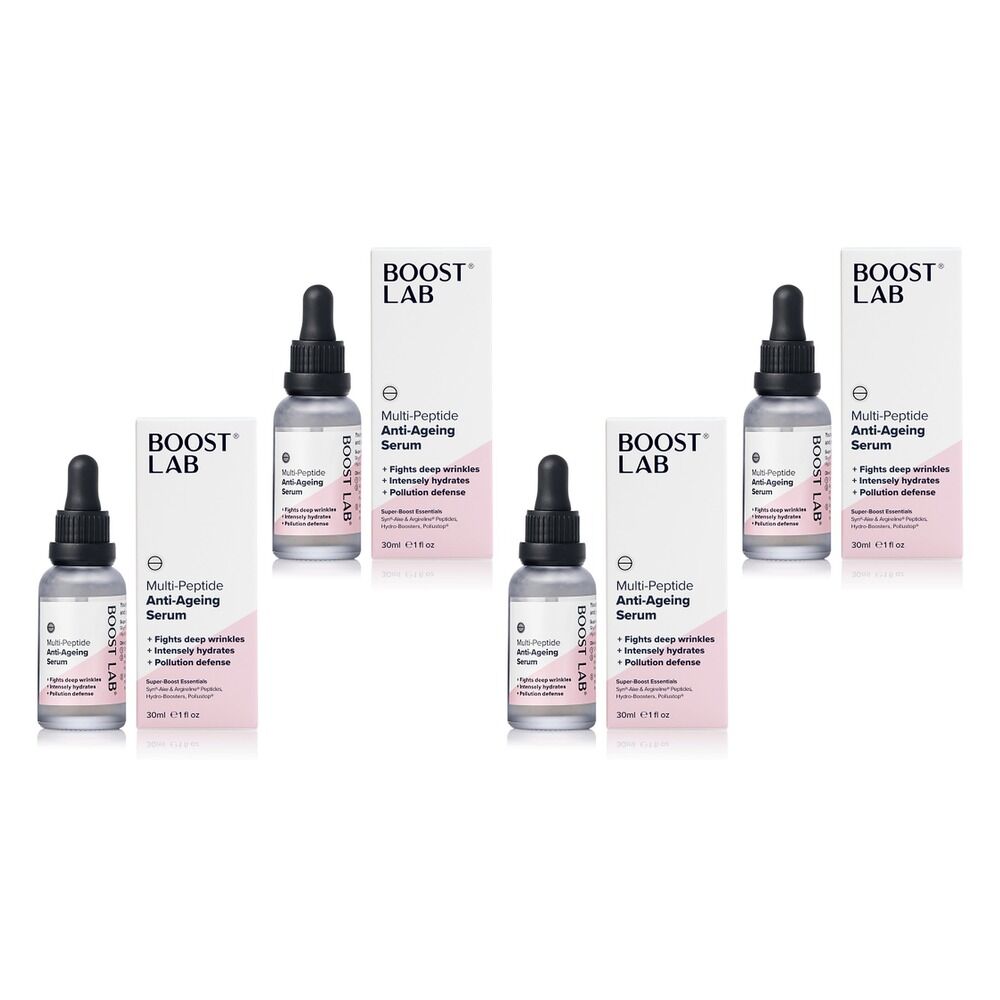 Boost Lab Multi-Peptide Anti-Ageing Serum 30mL Pack of 4