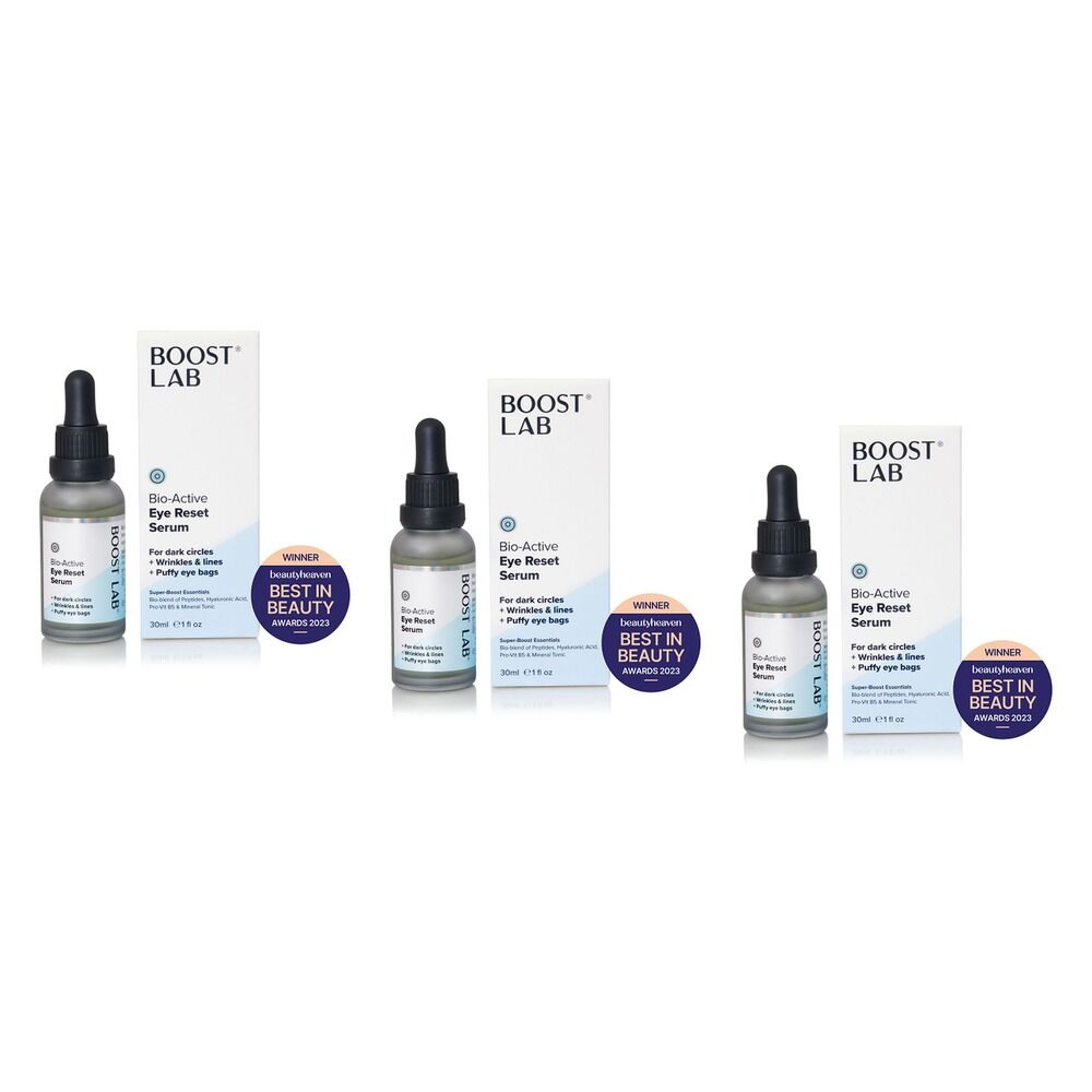 Boost Lab Bio-Active Eye Reset Serum 30mL Pack of 3