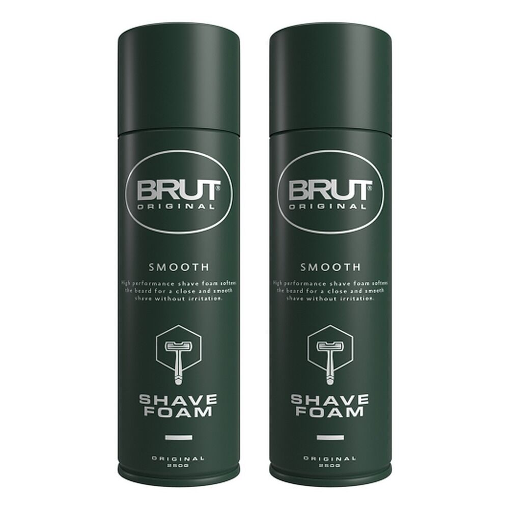 Brut Original Shave Foam, 250g Pack of 2