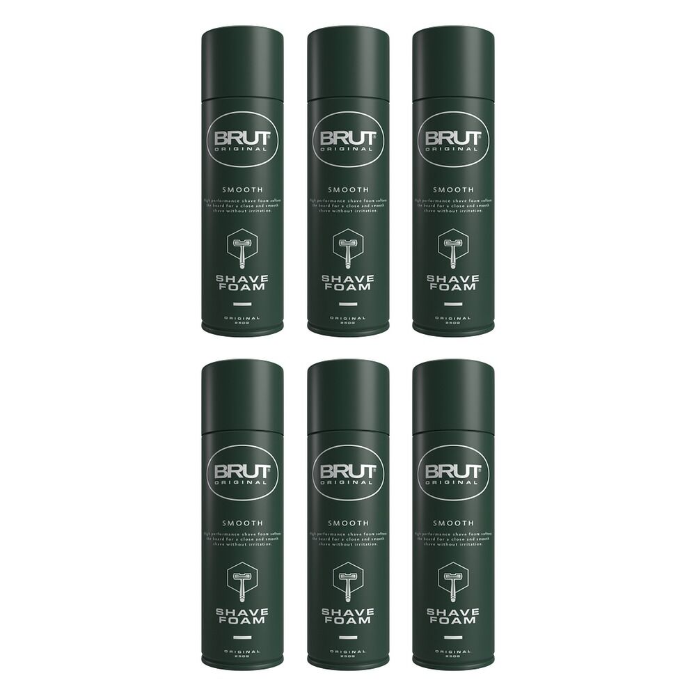 Brut Original Shave Foam, 250g Pack of 6