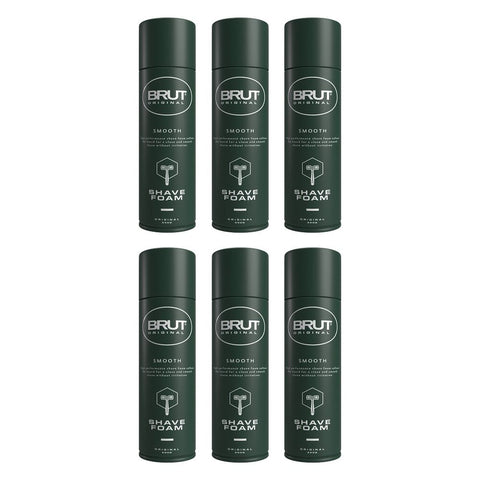 Brut Original Shave Foam, 250g Pack of 6
