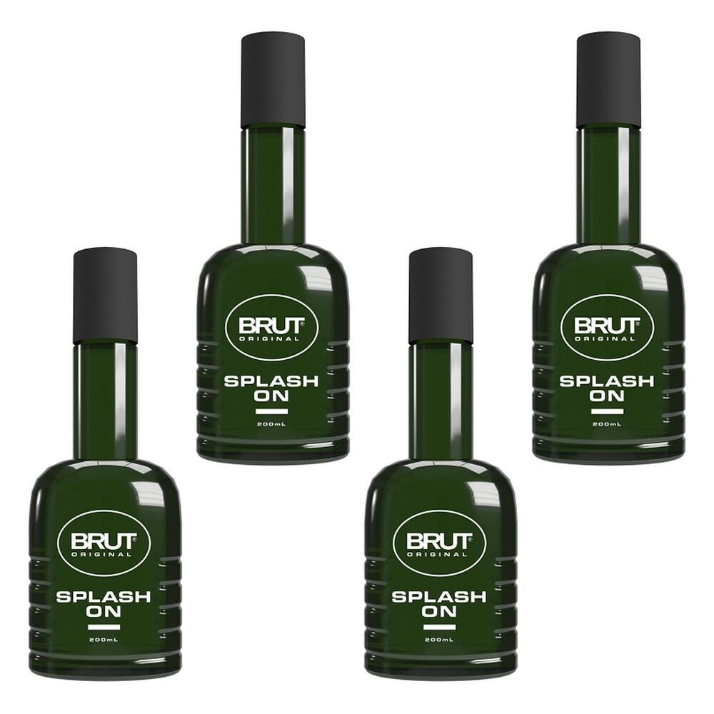 Brut Original Splash On, 200mL x 6 Bundle of 4