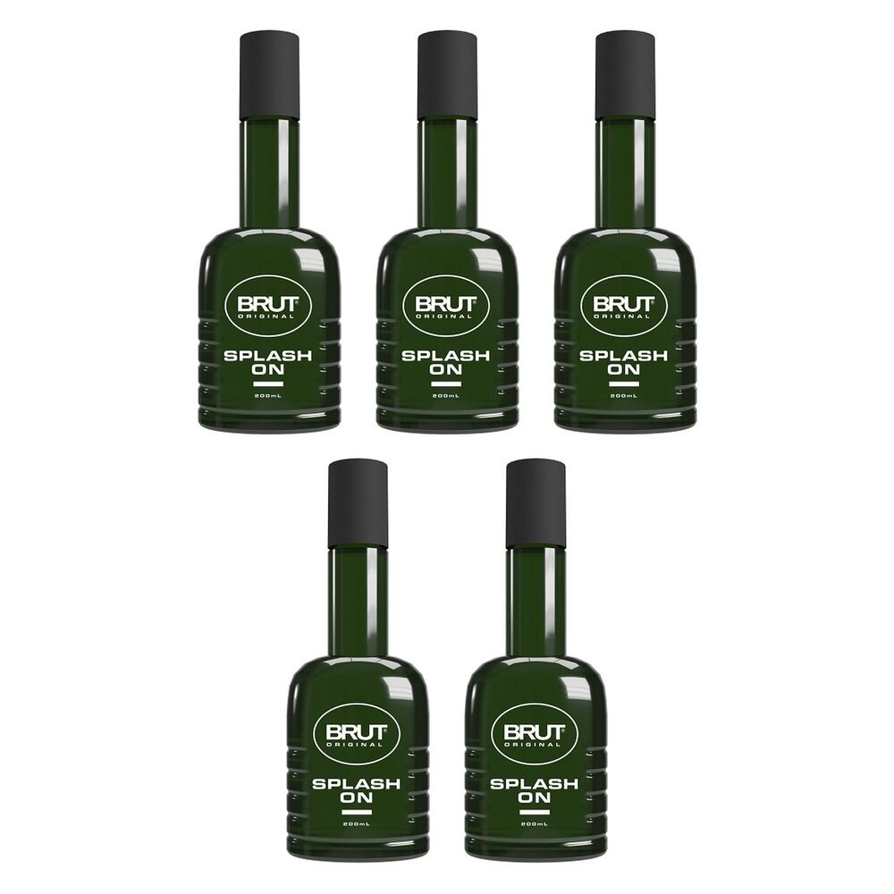 Brut Original Splash On, 200mL x 6 Bundle of 5