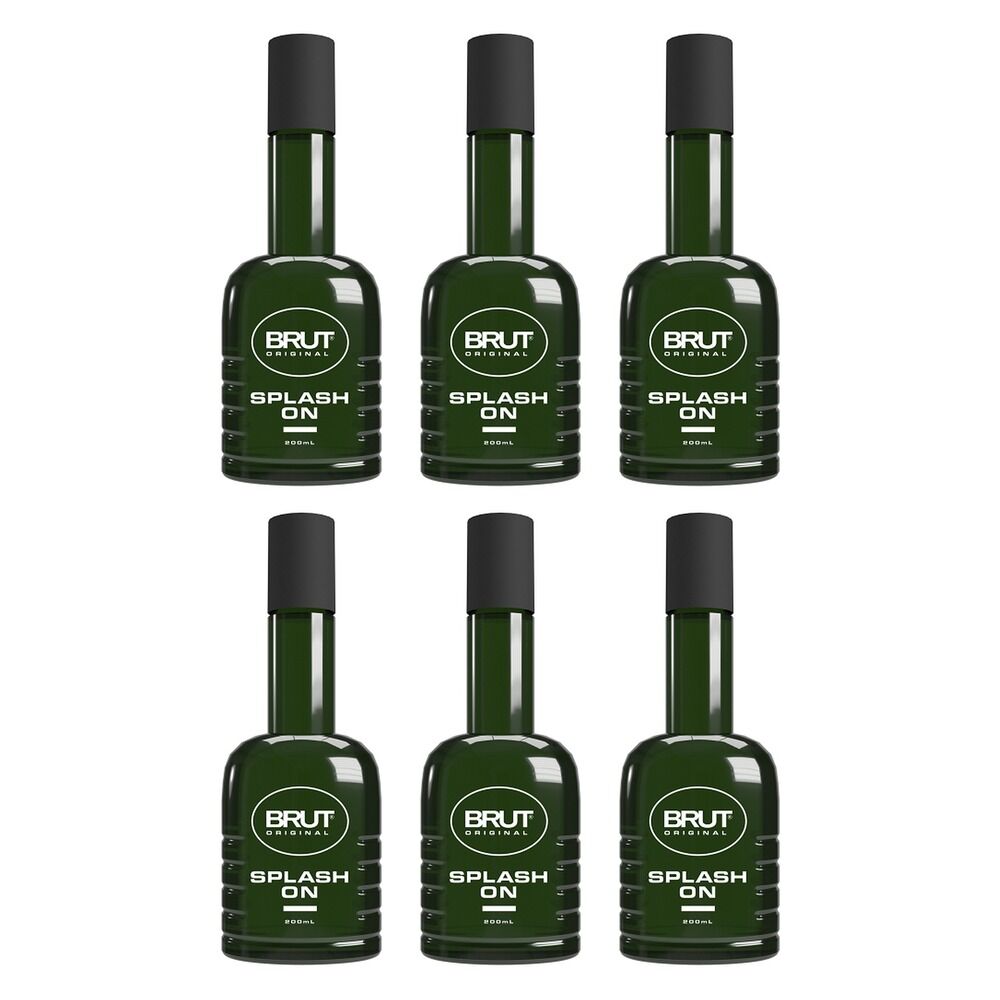 Brut Original Splash On, 200mL x 6 Bundle of 6