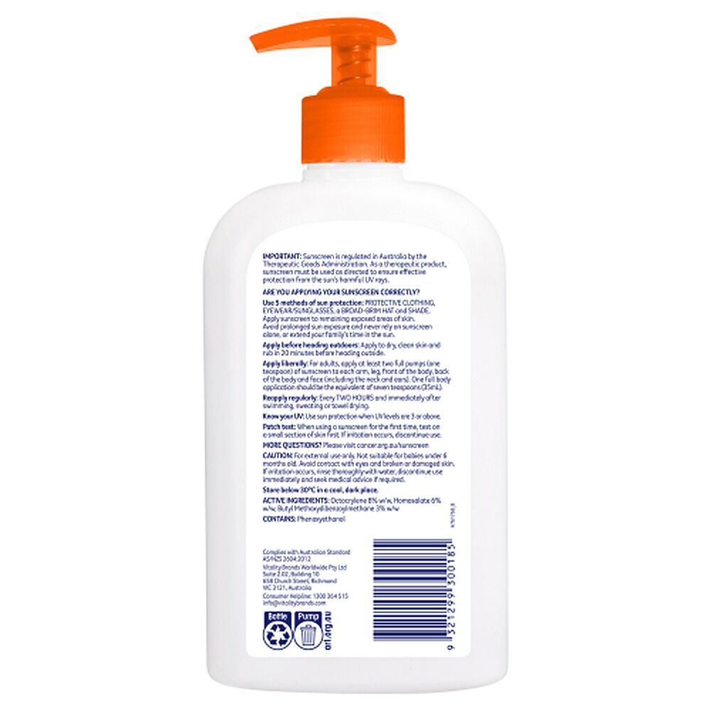Cancer Council Everyday Value Sunscreen SPF 50 500mL